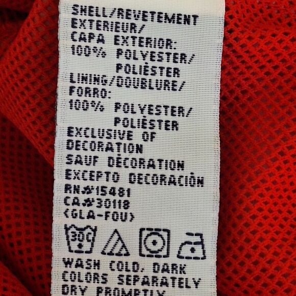 Tommy Hilfiger Golf Jacket Windbreaker Red Full Zip Lightweight Mesh Lined 2X - Picture 6 of 13